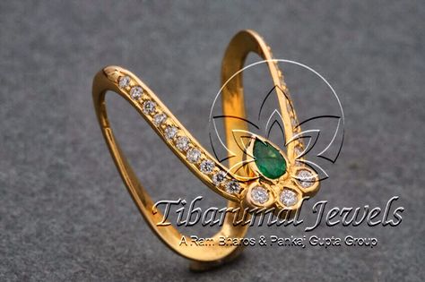 Armband or ring Prathanam Ring Designs Latest, Pathanapu Ring Design, Pradanam Ring Designs, Vanku Rings Gold Latest, Prathanam Ring Designs, Vanku Rings Gold, Vangi Ring, Vanki Designs Jewellery, Matte Jewelry