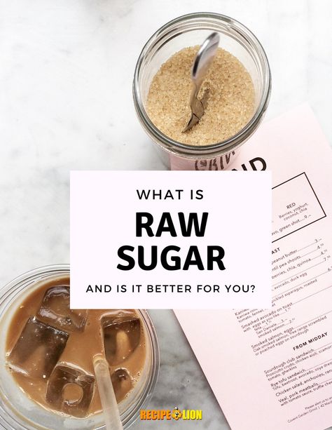 Exactly what is raw sugar, and is raw sugar better for you? #rawsugar Food Storage Hacks, Pickled Asparagus, Tofu Sandwich, Tofu Chicken, Learning How To Cook, Coconut Chia, Eating Too Much, Too Much Sugar, Turbinado Sugar