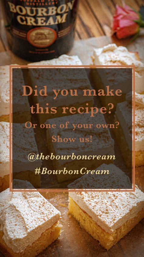 Bourbon Cream Cake Recipes With Bourbon Cream, Burbon Cakes, Boozy Cakes, Cream Desserts Recipes, Bourbon Cake, Bourbon Cream, Drink Gift, Cream Desserts, Sweetened Condensed Milk