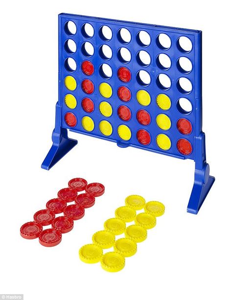 Good times! Kanye's a big fan of the chip game where a player must match four colors in a row to win Connect 4 Game, Slider Bar, 4 In A Row, Connect Four, Connect 4, Red Plates, Strategy Board Games, Board Games For Kids, Indoor Toys