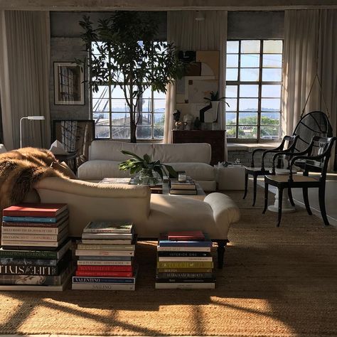 Books On Floor, Books On The Floor, Lots Of Books, Aesthetic Rooms, Dream Apartment, House Room, Apartment Inspiration, Morning Light, Dream Rooms