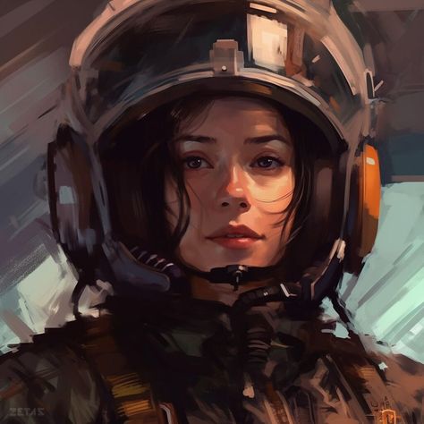 Star Frontiers, Art Spatial, Space Mission, Scifi Fantasy Art, Astronaut Art, Female Art Painting, Space Girl, Digital Portrait Art, Alien Concept Art