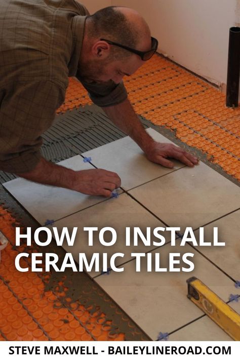 How To Fix Loose Floor Tiles, How To Repair Loose Floor Tile, Easiest Flooring To Install, How To Repair Grout In Tile Floor, How To Install Ceramic Tile Floor, Tile Floor Diy, Ceramic Floor Tiles, Diy Flooring, Porcelain Tiles