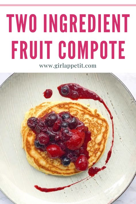 Fruit Compote For Pancakes, Healthy Pancake Topping Ideas, Healthy Pancake Toppings, Pancake Toppings Healthy, Dairy Free Breakfast Casserole, Fruit Dressing, Sugar Free Pancakes, Beautiful Sunday Morning, Quinoa Pancakes