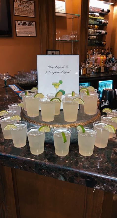 Margarita For Wedding, Margarita For Party, Margarita Table Drink Stations, Margarita Drink Station, 21st Margarita Party, Margarita Engagement Party, Bachelorette Margarita Bar, Margarita Wall Wedding, Margaritaville Themed Party