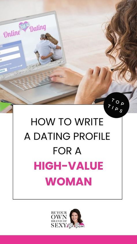 How do you make your online dating profile show you’re a high-value woman? https://beyourownbrandofsexy.com/how-to-make-your-online-dating-profile-attract-the-right-man/ #date #dating #datingsecrets #successfuldating #datingover40 #relationships #love #datingprofile #highvaluewomen Profile Headlines Dating, Poses For Dating Profile, Online Dating Profile Examples For Women Over 40, Dating Profile Examples For Women, Dating Profile Bio Ideas For Women, Bumble Profile Examples For Women, Dating Profile Bio Ideas, Free Local Dating, Online Dating Profile Examples