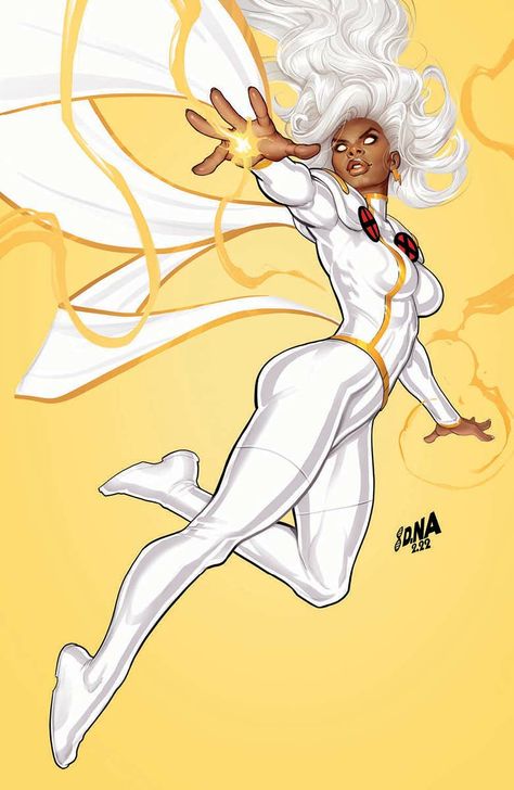 Storm 90s Xmen, Xmen Storm Tattoo, Storm Marvel Art, Storm Comic Art, Storm Character Design, Storm Xmen 97, Marvel Storm, Storm Xmen Art, Xmen Storm