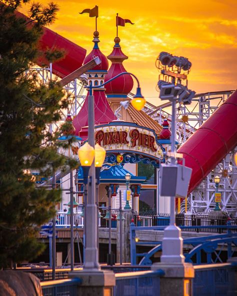 Dominick Tabon on Instagram: “Happy Sunset Sunday from Pixar Pier. Full Size on my IG story! #Disney #Disneyland #DL #DCA #DisneyCaliforniaAdventure #DLR…” Pixar Pier, Grad Trip, Cali Trip, Disney California Adventure, Disney California, Disney World Trip, Happiest Place On Earth, California Adventure, Ig Story