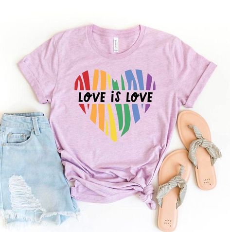 Pride Designs, Pride Ally, Star Trek Shirt, Rainbow Clothes, Positive Clothes, Equality Shirt, Lgbt T Shirts, Love Wins, Rainbow Outfit