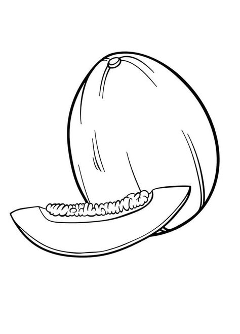 Melon Drawing, Watermelon Coloring, Manga Coloring Pages, Fruit Coloring, Melon Fruit, Pop Manga, Coloring Worksheet, Pop Art Coloring Pages, Manga Coloring Book