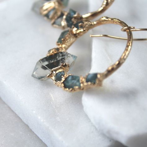 Herkimer Diamond Earrings Raw Crystal Earrings Apatite | Etsy Earring Model, Raw Crystal Earrings, Herkimer Diamond Earrings, Raw Stone Earring, Topaz Earrings, Herkimer Diamond, Raw Gemstones, Eye Jewelry, Raw Stone