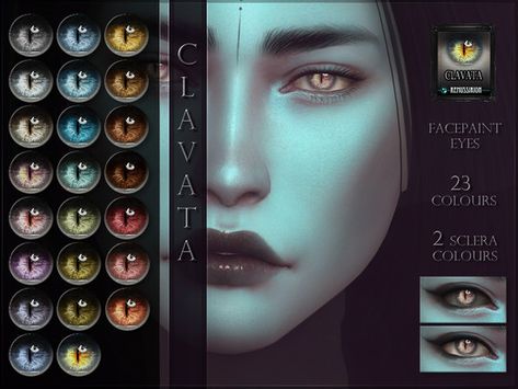 Clavata Eyes Found in TSR Category 'Sims 4 Eye Colors' Vampire Eyes, Mermaid Eyes, Sims 4 Cc Eyes, Alpha Cc, The Sims 4 Skin, Makeup Cc, Sims Packs, Sims 4 Anime, Demon Eyes