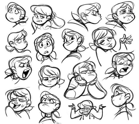 Human Face Drawing, Character Expressions, Cartoon Faces Expressions, Drawing Face Expressions, Drawing Cartoon Faces, 캐릭터 드로잉, Drawing Expressions, Gesture Drawing, Character Sketches