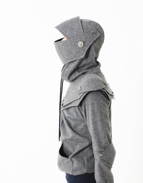 Arthur Armored Knight  Medieval Armor Pullover Hoodie(100% Handmade Wool) Made To Order Knight Medieval, Knight Hoodie, Armor Hoodie, Knight Armor, Medieval Armor, Geek Chic, Prince Charming, Mode Vintage, Looks Style