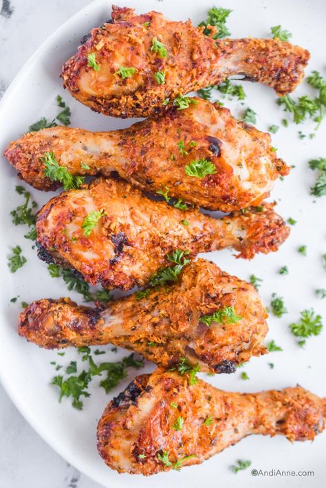 Breaded Chicken Drumsticks Air Fryer, Parmesan Drumsticks, Parmesan Chicken Drumsticks, Air Fryer Parmesan Chicken, Drumstick Recipes Oven, Air Fryer Chicken Drumsticks, Chia Pudding Recipes Healthy, College Food, Southern Recipe