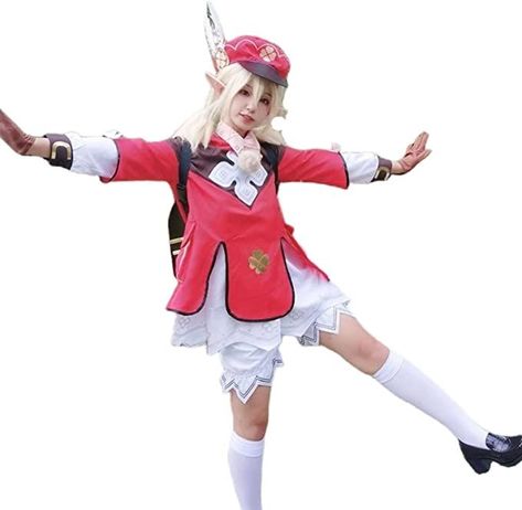 You too can become this little firecracker with this Klee Cosplay from the Amazon Affiliate link below to order now Genshin Impact All Characters, Klee Cosplay, Characters Cosplay, Halloween Outfit, The Amazon, Halloween Cosplay, Halloween Outfits, Amazon Affiliate, Cosplay Costume