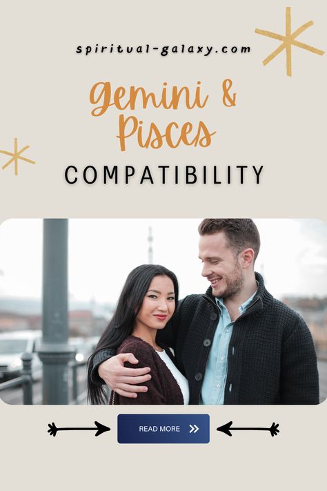 Gemini And Pisces Compatibility - Are you either a Gemini zodiac or a Pisces zodiac? Here's everything you need to know about each other's compatibility! Continue reading for a complete and detailed guide about Gemini and Pisces zodiac compatibility now! #zodiac #zodiaccompatibility #gemini #pisces #geminiandpisces Pieces And Gemini Compatibility, Gemini Man Pisces Woman, Pieces And Gemini, Pisces Gemini Compatibility, Pisces And Gemini, Pisces Woman Compatibility, Gemini Relationship, About Gemini, Zodiac Signs Matches