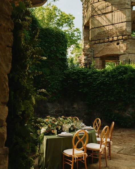 I think this photo will forever be one of my favorites. It truly captured the magical and romantic setting we wanted guests to experience. Nothing could top the lush greenery surrounding the castle ruins. This design left guests speechless. Let’s start planning your dream wedding 🫶🏼 Planner/designer: @livcharronevents Venue: @thebarnatgibbethill Photographer: @harper.photo.co Florals: @fernflowerco Rentals: @peakeventservices Luxury weddings | wedding inspiration | New England weddi... Ruined Castle, Castle Wedding Venue, Castle Ruins, Luxury Weddings, Castle Wedding, Lush Greenery, Planner Design, The Castle, My Favorites