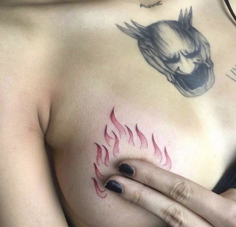 Fire Tattoos, Trippy Tattoo, P Tattoo, Poke Tattoo, Chest Rig, Aesthetic Tattoo, Dope Tattoos, Simplistic Tattoos, Piercing Tattoo