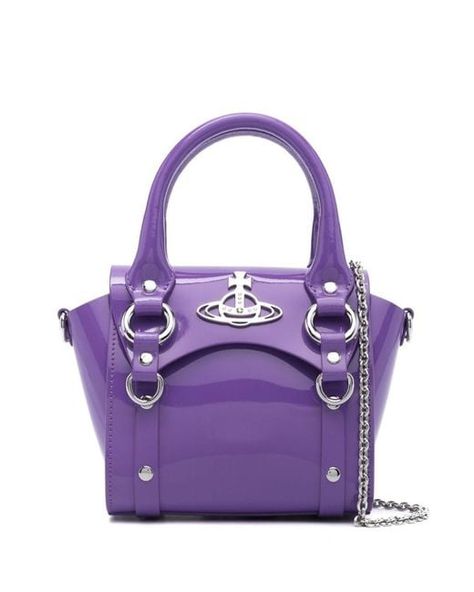 Purple Bags for Women | Lyst Vivienne Westwood Purse, Vivienne Westwood Bags, Purple Purse, Miu Miu Bag, High Leather Boots, Girly Bags, Violet Purple, Mood Board Fashion, Purple Bags