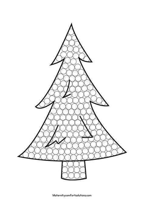 Christmas Dot Painting Free Printables, Christmas Tree Dot Painting, Qtip Painting Ideas, Painting For Toddlers, Pencil Skills, Painting Sheets, Christmas Activities For Toddlers, Nativity Painting, Q Tip Painting