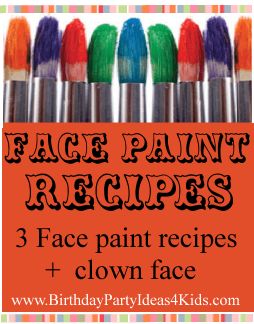 How to make the best homemade face paint for kids Homemade Face Paint, Face Paint Recipe, Face Paint For Kids, Kids Face Painting Easy, Simple Face Painting, Inexpensive Recipes, Diy Face Paint, Mime Face Paint, Clown Face Paint