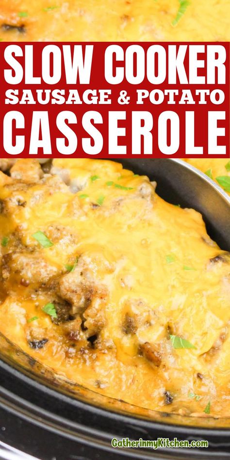 This Slow Cooker Sausage Potato Casserole combines savory sausage, creamy mushrooms, and cheesy goodness for a comforting meal. Perfect for busy days, it layers ingredients and cooks all day, leaving you with a warm, hearty dish to enjoy.