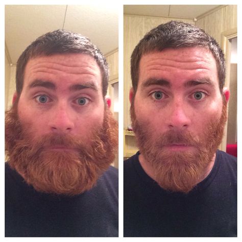 My beard. Before and after Beard Dye For Eyebrows, Just For Men Beard Dye, Beard Before And After, Beard Neckline, Trim Beard Neckline, Beard Envy, Beard No Mustache, Hair And Beard Styles, Mens Hairstyles