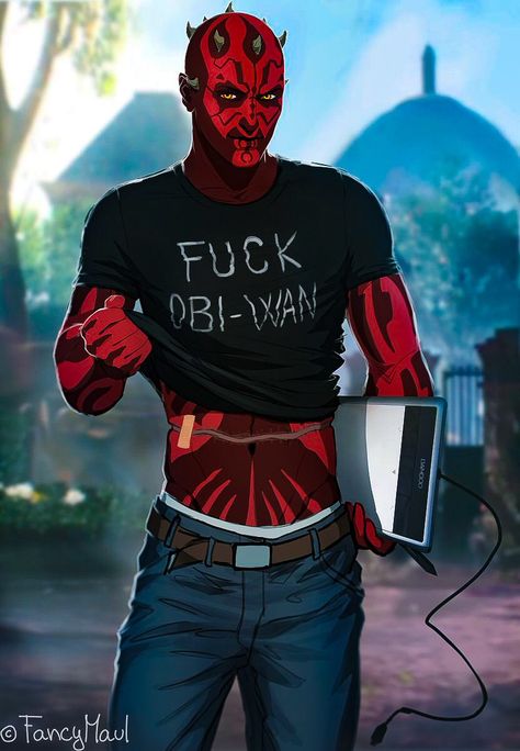 Darth Maul Fan Art Funny, Darth Maul Outfit, Darth Maul X Obi Wan Fanart, Darth Maul Fanart, Darth Maul Fan Art, Maul Wallpaper, Jonny Rotten, Darth Maul Wallpaper, Darth Maul Art