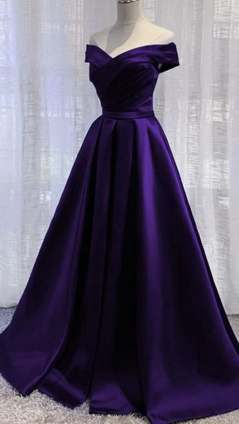 Dark Purple Dama Dresses, Deep Purple Prom Dress, Deep Purple Gown, Royal Purple Prom Dress, Violet Gown, Winter Ball Dresses, Dark Purple Dress, Purple Ball Gown, Promotion Dresses