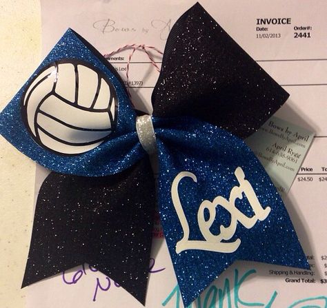 Volleyball bow<3 Volleyball Bows Ideas, Volleyball Hair Ribbons, Volley Girl, Hairstyles With Bows, Volleyball Hair Bows, Volleyball Bows, Volleyball Cheers, Volleyball Party, Volleyball Tournament