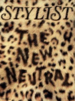 Stylist Magazine (UK) Leopard Hair, Type Treatments, Communication Art, Beauty Magazine, Typography Letters, Print Magazine, Magazine Design, Magazine Cover, Animal Print Rug