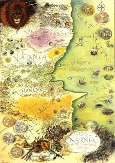 The Chronicles of Narnia Map Map Of Narnia, Decorating With Maps, Narnia 3, Buku Harry Potter, Septième Art, Have Inspiration, Cs Lewis, Chronicles Of Narnia, Fantasy Map