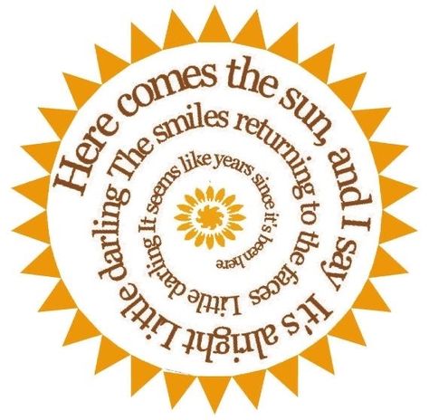 Beatles Lyrics, Beatles Love, Lyrics To Live By, Music Art Print, Beatles Art, Beatles Songs, Lyric Art, Here Comes The Sun, Ringo Starr