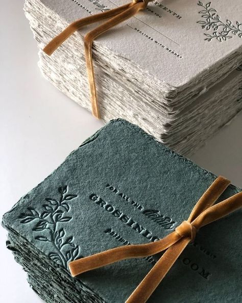 Cloth Wedding Invitations, Happy Wedding Day, בר מצוו�ה, Paper Making, Visiting Cards, Happy Wedding, Handmade Paper, Business Card Design, Recycled Paper