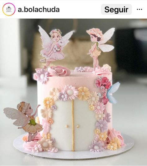 Fairytail Cake Ideas, Princess Fairy Cake Ideas, Fairytale Theme Cake, Fairy Tail Cake Ideas, Fairytale Cake Ideas, Fairy Princess Birthday Cake, Fairy Birthday Cake Ideas Simple, Vintage Fairy Cake, Fairytale Birthday Party Decoration