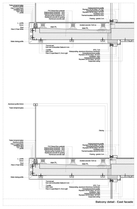 Gallery of A3 - Advanced Architecture Apartments / STARH - 29 Residential Architecture Apartment, Construction Details Architecture, Wall Section Detail, Curtain Wall Detail, Wood Colours, Wall Detail, Architecture Facade, Architecture Panel, Apartment Architecture