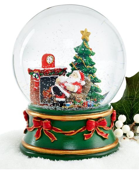 Nyc Snow, Santa Snow Globe, Jars Snow, Musical Snow Globes, Christmas World, Cookies For Santa, Christmas Musical, Christmas Snow Globes, Navidad Christmas