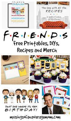 Free Friends printables, party printables and games, DIYs, recipes and my favourite products Friends Themed Party Centerpieces, Friends Tv Party Theme Decorations, Friends Themed Party Birthday Games, Friends Themed Staff Appreciation, Friends Tv Show Party Decorations, Friends Themed Bunco, Friends Tv Themed Party, Diy Friends Tv Show Decor, Friends Themed Party Games