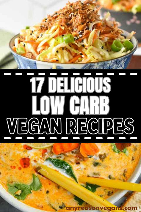 Try these vegan low carb recipes for a tasty lunch or dinner when you're watching your carbs. Vegan Lunch Low Carb, Vegan Meals For Diabetics, Low Carb No Meat Meals, Low Carb Meals Easy Dinners Vegetarian, Easy Vegetarian Low Carb Recipes, Vegetarian Recipes For Diabetics Low Carb, Vegan Heart Healthy Recipes, Plant Based Keto Recipes, Plant Based Recipes For Diabetics