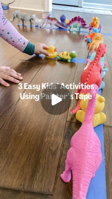 Katelyn Collier | That “Achievably Extra” Mom on Instagram: "Are you grabbing your painter’s tape yet??

I’m on a mission to share learning activities that will keep our kids entertained so that we can actually get something done (IYKYK 🙃), but also making sure to keep them ACHIEVABLE.

We already have enough on our plates. Trying to find time to set up elaborate activities just adds more stress and ultimately leads to LESS productivity…

Instead, I’m here to offer activities that require 5 minutes OR LESS to set-up and encourage our kids to learn through play. 🙌🏼

As a former elementary school teacher, this kind of stuff gets me excited. So I’m willing to do the work, so that we ALL can reap the benefits!

I have over 250 blogs on my website SLAMMED FULL of value-add information for ki Painters Tape Activities For Kids, Learn Through Play, Tape Projects, Daycare Ideas, Kids Projects, Elementary School Teacher, Do The Work, Painters Tape, Learning Through Play