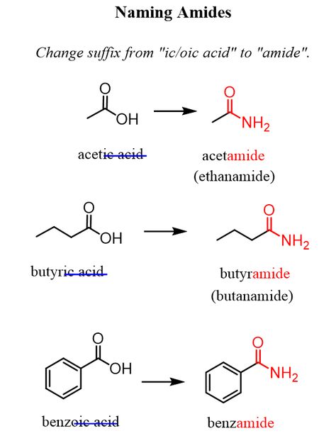 Naming Amides by IUPAC nomenclature rules Iupac Naming Organic Chemistry Rules, Iupac Nomenclature Notes, Iupac Naming Organic Chemistry, Iupac Nomenclature, Chem Notes, Organic Chemistry Reactions, Organic Chem, Organic Chemistry Study, Chemistry Study Guide