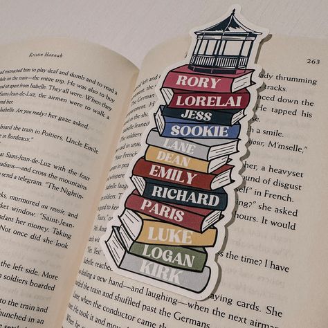 Gilmore Girls Bookmark (cutout style) Details Size: 2.16" x 5.73" Material: Heavyweight 80lb Matte Cardstock Blank on the back Gilmore Girls Crafts, Bookmark Cutout, Gilmore Girls Scrapbook, Gilmore Girls Stuff, Gilmore Girls Gift Ideas, Gilmore Girls Bookmark, Gilmore Girls Stickers, Gilmore Girls Books, Aesthetic Bookmarks