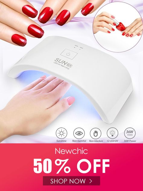 I found this amazing 36W USB Nail UV Led Lamp Intelligent Sensor Nail Dryer Curing All Types Nail Gel Polish Manicure Too with AU$55.99,and 14 days return or refund guarantee protect to us. --Newchic Nail Art Machine, Nail Polish Dryer, Uv Nail Lamp, Gel Lamp, Gel Polish Manicure, Light Nails, Dry Nail Polish, Pretty Gel Nails, Led Nail Lamp