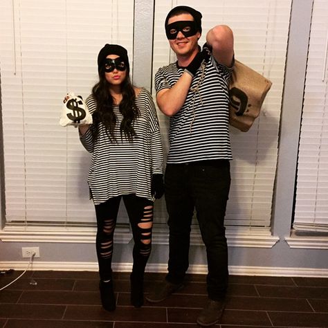 Halloween #costume #halloween #robber Robber Halloween Costume, Diy Couples Halloween Costumes, Robber Costume, Costumes For Work, Halloween Costumes Diy Couples, Couples Halloween Costumes, Diy Couples Costumes, Best Couples Costumes, Diy Costumes Women