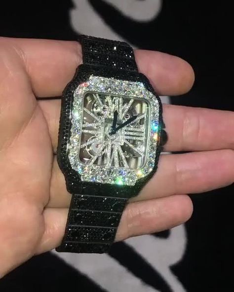 162 Likes, 4 Comments - Fargo Jewelry💎 (@qualityjewelry21) on Instagram: “Black Cartier⚫ by @elliante😍🔥⠀ .⠀ FOLLOW @qualityjewelry21 for your daily JEWELRY dose😉⠀ .⠀…” Watches Expensive, Mens Watches Expensive, Fancy Watches, Expensive Jewelry Luxury, Expensive Watches, Dope Jewelry, Jewelry Luxury, Unusual Jewelry, Jewelry Fashion Trends