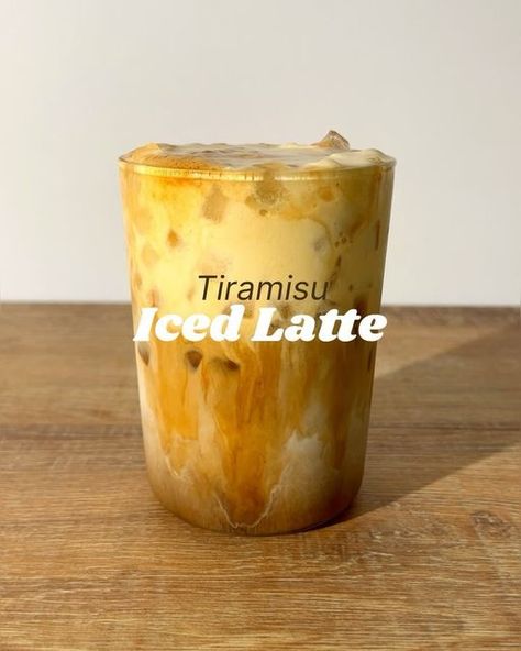 Bruno’s Homecafé on Instagram: "Tiramisu Iced Latte 😍🤎 Recipe👇🏽 . Recipe: - prepare your tiramisu cream * 2 tbsp of mascarpone  * 100 ml of milk of your choice  * 15 ml/ 1/2 oz of tiramisu syrup * froth till combined - add ice  - pour in 100 ml / 3 oz of your milk of choice  - add a double shot of espresso  - pour your tiramisu cream on top - dust with cocoa powder . That’s it. Enjoy! . Rating: I really like the taste it’s absolutely creamy and deliciously sweet. But it’s definitely not an everyday coffee drink - it’s the treat that you can enjoy once a week. 8.7/10 🤎" Tiramisu Cream, Iced Latte Recipe, Frappe Recipe, Shot Of Espresso, Double Shot, Latte Recipe, Iced Latte, Frappe, Decadent Desserts