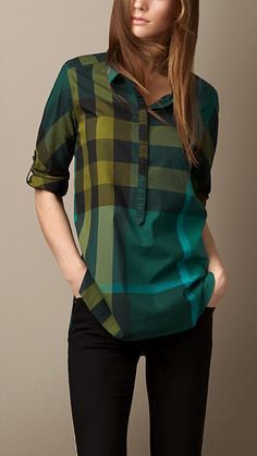 Easy Tunic, Design Kurta, Dark Autumn, Cotton Tunic, Kurti Designs, Well Dressed, Western Wear, Plaid Shirt, The Well