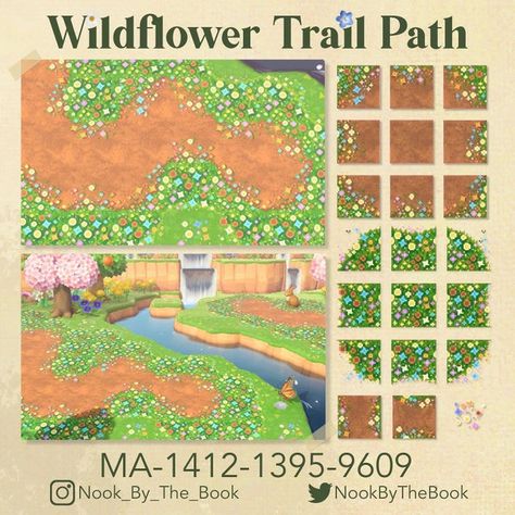 It’s a path inside a path!! : ACQR Acne Custom Designs, Acne Design Codes, Anch Codes, Wildflower Path, Path Acnh, Codes Acnh, Acnl Paths, Acnh Paths, Motif Acnl