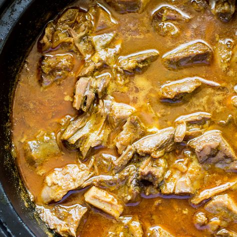 This traditional Moroccan curry is an ideal way to prepare goat; the sweet caramelized makfoul pairs perfectly with the tender, slow-roasted shoulder. get the recipe at Food & Wine. Goat Curry, Goat Recipes, Turmeric Recipes, Goat Meat, Minced Meat, Green Olives, Lamb Recipes, Seasonal Recipes, Curries